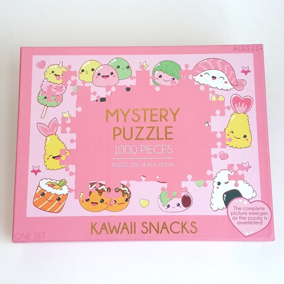 Kawaii Snacks Mystery 1000 Pieces Puzzle (Puzzle Size 28" x 20.5") Ages 12+ - Picture 15 of 16